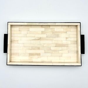 Ivory White Tiled Bathroom Vanity Tray